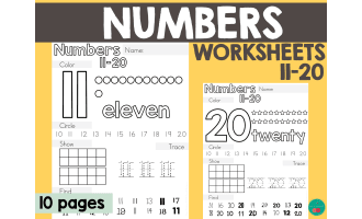 Number Worksheets 11-20
