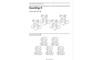 Numbers 1-5 Printable Workbook