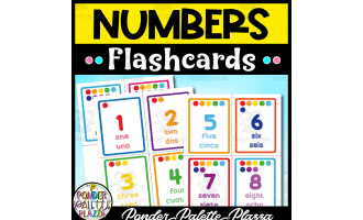 Numbers Flashcards - English and Spanish