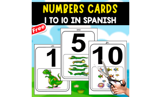 NUMBERS FLASHCARDS IN SPANISH | NUMBERS 1 TO 10