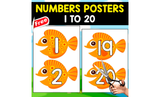 NUMBERS POSTERS | NUMBERS  1 TO 20