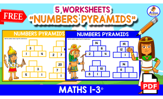 NUMBERS PYRAMIDS WITH ADDITION UP TO 20 | 20 Exercises
