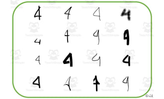 Numbers VIsual Generalisation | Math Activity Cards #4