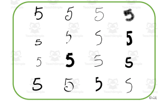 Numbers Visual Generalisation | Math Activity Cards #5