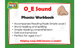 O_E: Phonics Workbook Reading Made Simple