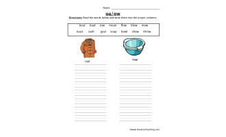 OA OW Worksheet