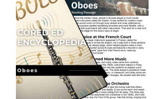 Oboes Reading Comprehension Passage - Cored Ed Encyclopedia