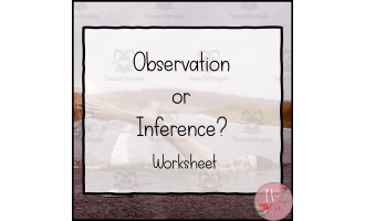Observation and Photo Inference Activity by Teach Simple