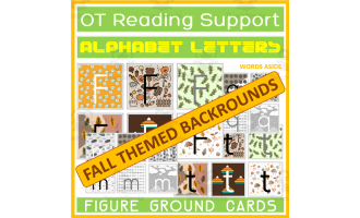 Occupational Therapy Reading Writing Support Fall Themed Cards