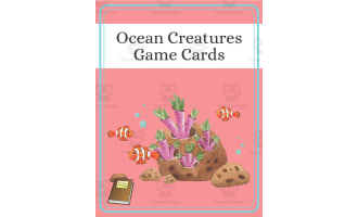 Ocean Life Game Cards