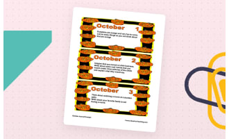 October Daily Journal Prompts