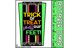October Door Set: Trick or Treat Smell Our Feet