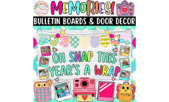 Oh Snap This Year: Memories And Summer Bulletin board & door Decor kit