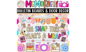 Oh Snap This Year's a Wrap: Memories Bulletin boards & door Decor kit
