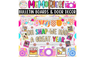 Oh Snap We had a great Year: Memories Bulletin boards & door Decor kit