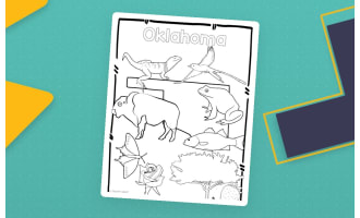 Oklahoma State Symbols Clip Art
