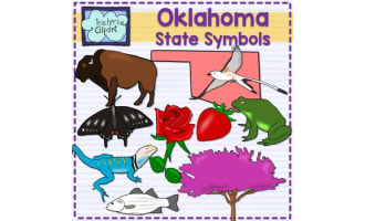 Oklahoma State Symbols Clip Art