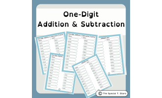 One-Digit Addition and Subtraction Practice