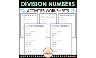 One Digit and Tow Digit Division Numbers Math Worksheets