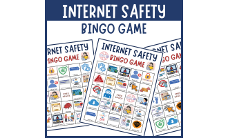 Online Cyber Internet Safety Bingo Game Digital Citizenship Activity