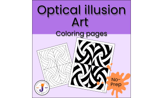 Op Art Coloring Pages | Optical Illusion Art