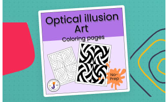 Op Art Coloring Pages | Optical Illusion Art