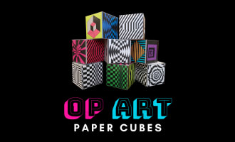 Op Art Paper Cubes