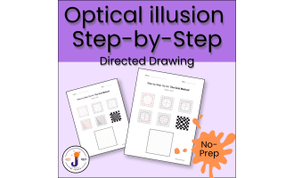 Op Art Step-by-Step Directed Drawing Grid Method
