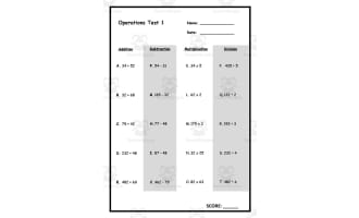 Operations Test 1