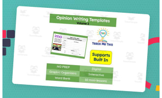 Opinion Writing Templates Volume 2 | Digital Graphic Organizers