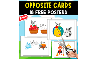 OPPOSITE FLASHCARDS | 18 FREE EXAMPLES