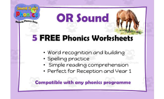 OR 5 FREE Phonics Worksheets