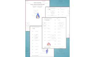 Order of Operations with Powers and Brackets Worksheet