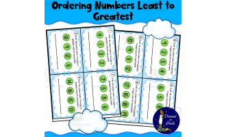 Ordering Numbers Least To Greatest Task Cards