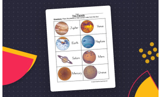 Ordering Planets Worksheet