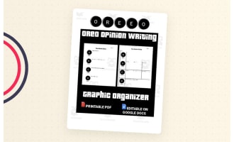 OREO Opinion Writing – Editable Graphic Organizer