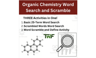 Organic Chemistry Word Search and Scramble Activity