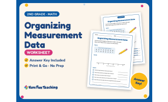 Organizing Measurement Data Worksheet – 2nd Grade Graphing Practice