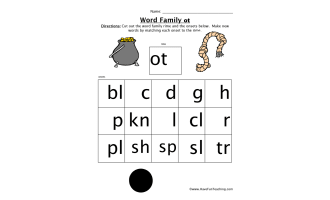 OT Word Family Worksheet