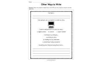 Other Ways to Write Worksheet