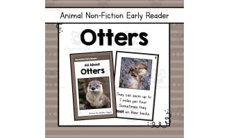 Otters Early Reader Nonfiction Book