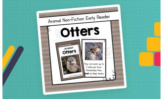 Otters Early Reader Nonfiction Book