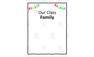 Our Class Family Printable