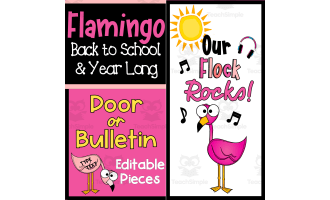 Our Flock Rocks Back to School Bulletin Board