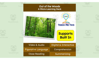 Out of the Woods | Figurative Language Activity | Micro-Learning Deck