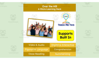 Over the Hill | Figurative Language Activity | Micro-Learning Deck