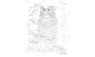 Owl Connect the Dots PDF - 1100 Dots