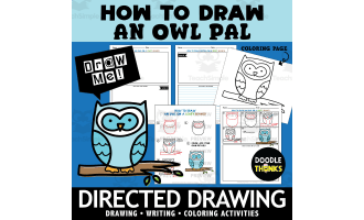 Owl Directed Drawing | How To Draw Autumn Art Activities
