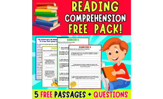 PACK OF 5 PASSAGES | READING AND COMPREHENSION | ENGLISH AND SPANISH