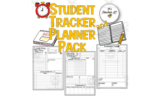 Pack of Student Planner and Tracker